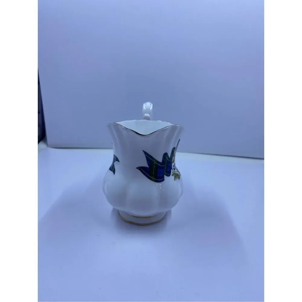 VINTAGE ROYAL ALBERT SCOTTISH TARTAN CAMPBELL BONE CHINA CREAM